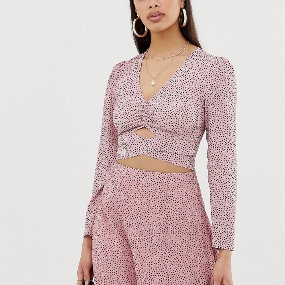 ‼️SOLD‼️Fashion Union midi skirt with blouse